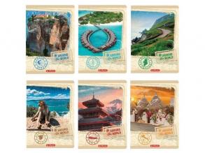 Around the world: vonalas füzet A4 - többféle