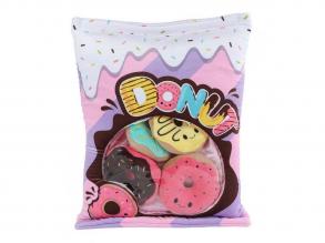 Puha Menu plüssállat 4 fánkkal  40 cm, többféle, 1 db