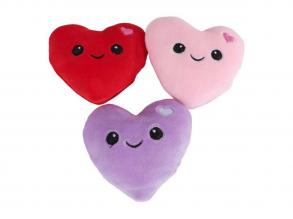 Puha Menu plüss jégkrém 3 szívvel  25 cm, többféle, 1 db