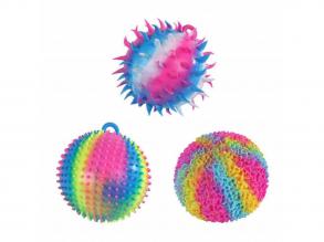 Puffer szivárvány labda - 18 cm, többféle, 1 db