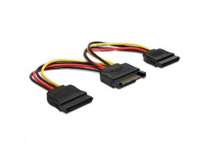 Delock 60105 SATA (15 tűs) > 2db SATA HDD (egyenes) hálózati kábel