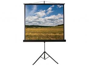 Funscreen Tripod 1:1 160cm×160cm hordozható 3 lábú állványos vetítővászon
