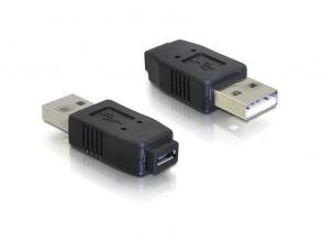 Delock 65029 USB micro-A+B anya - USB2.0-A apa adapter