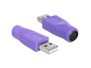 Delock 65461 PS/2 anya > USB-A apa adapter