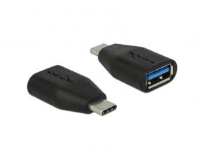 Delock 65519 Super High Speed USB 10 Gbps (USB 3.1 Gen 2) USB C típus > USB 3.1 A adapter