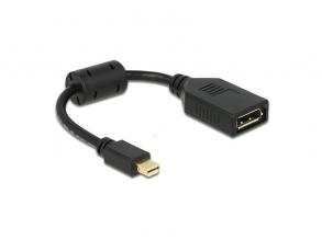 Delock 65554 mini Displayport apa > Displayport anya fekete adapter