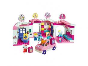 Unico: Hello Kitty Bevásárlóközpont építőkocka szett 140db-os