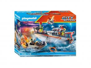Playmobil Vízimentők Tűzoltóhajó
