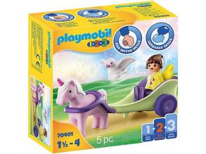 Playmobil: 1-2-3 - Egyszarvú hintó tündérrel (70401)