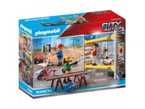 Playmobil: Városi forgatag - Építési állvány munkásokkal (70446)
