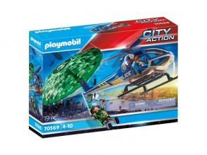 Playmobil: Rendőrségi helikopter - Ejtőernyős-üldözés 70569