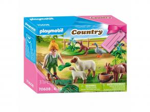 Playmobil Farmerlány legelésző állatokkal