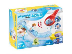 Playmobil: 1-2-3 Horgász fürdőjáték tengeri állatokkal (70637)