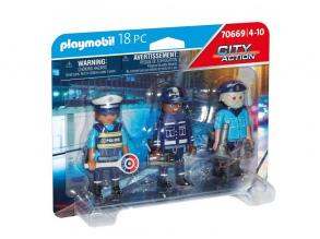 Playmobil: Rendőrfigurák szettben 70669