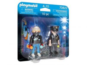 Playmobil: Rendőr és graffitis Duo Pack (70822)