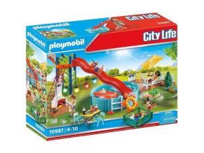Playmobil: City Life Medencés party csúszdával (70987)