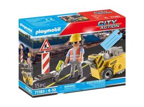 Playmobil: City Action Útépítő betonvágóval (71185)