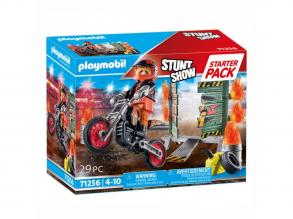 Playmobil Induló készlet 71256 Kaszkadőrshow Motor tűzfallal
