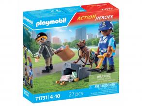 Playmobil 71731 Rendőrkutya tolvajjal