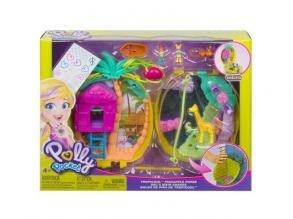 Polly Pocket: Ananász szafari játékszett táskába rejtve - Mattel