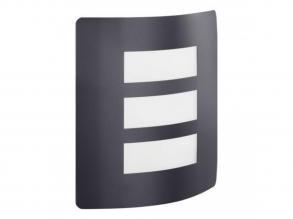 LED lámpatest , fali , kültéri , fekete, horgonyzott acél , E27 , 1x40W , IP44 , ECO RANGE , RECISO-E , 74017