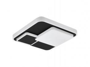 LED lámpa , mennyezeti , négyzet , 19.5W , meleg fehér , fekete , EGLO , LEPRESO , 75667