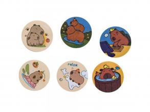 Capybara mini öntapadós jegyzettömb 45x45mm 50db-s többféle 1db