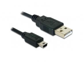 Delock 82273 USB 2.0-A > USB mini-B 5 pin 1 m apa / apa kábel