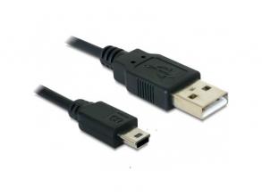 Delock 82396 0,7 méter USB 2.0-A > USB mini-B 5 pin apa/apa kábel