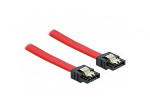 Delock 82677 SATA 6Gbps 50cm egyenes-egyenes piros kábel
