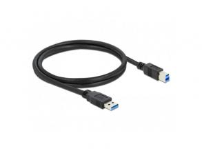 Delock 85069 USB 3.0-A > USB-B apa/apa 3m fekete kábel