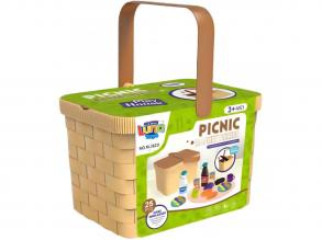 Luna: Piknik játékszett kosárban 25db-os
