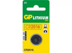 GP Lithium CR2016 gombelem