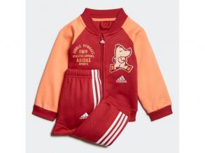 I Bball Jog Fl Adidas gyerek piros/narancs színű training melegítő