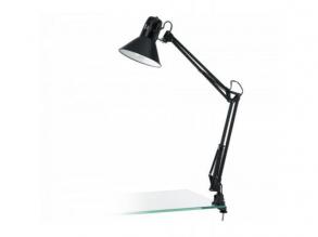 LED lámpatest , asztali , rögzítős , rugós , E27 , fekete , EGLO , FIRMO , 90873