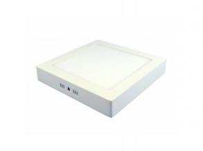 LED panel , 18W , falon kívüli , négyzet , természetes fehér , PP