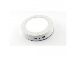 LED panel , 6W , falon kívüli , kerek , meleg fehér