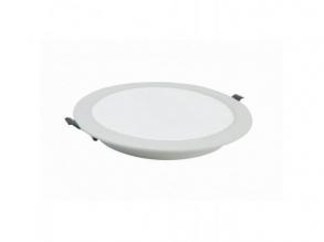 LED panel , 15W , süllyesztett , kerek , meleg fehér , PP