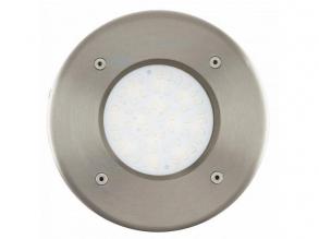 LED lámpatest , taposólámpa , talajba süllyesztett , 2,5W , kerek , meleg fehér , nemesacél , IP67 , EGLO , LAMEDO