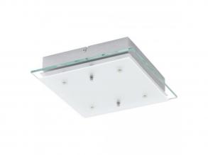 LED mennyezeti 4x5,4W 29x29cm szglass Fres2