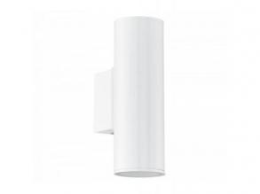 LED lámpatest , oldalfali , GU10 , 2x3W , meleg fehér , 2 irányú , fehér , kültéri , IP44 , EGLO , RIGA , 94101