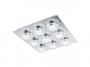 EGLO , 94487 , CISTERNO , fali-mennyezeti lámpa , 3000 K , LED , 9X4,5W , IP20 , átlátszó, szatinált