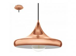 LED lámpa függeszték , mennyezeti , E27 , vörösréz , EGLO , CORETTO 2 , vintage , 94742