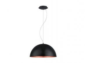 Függesztett lámpa, fekete-vörösréz (Gaetano) 53 cm