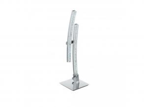 LED asztali lámpa 2x4,2W króm/átlátszó Pertini