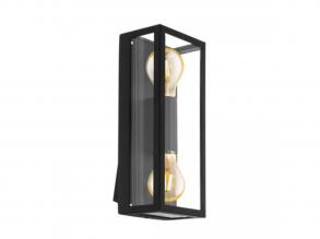 EGLO , 98273 , ALAMONTE 1 , fali lámpa , E27 , 2X60W , IP44 , átlátszó