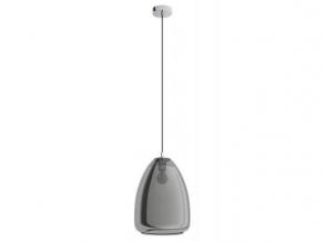 Függesztett lámpa, 34 cm, króm-füstszínű (Alobrase)