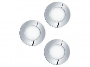 EGLO , 98635 , FUEVA 1 , süllyesztett lámpa , 3000 K , LED , 3X2,8W , IP20, IP44 , fehér