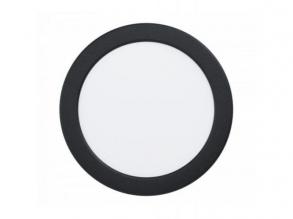 LED panel , 10.5W , süllyesztett , kerek , meleg fehér , fekete keret , IP44 , EGLO , FUEVA 5 , 99212
