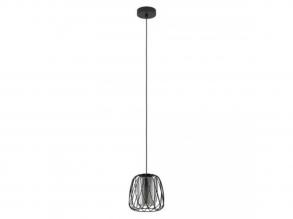 EGLO , 99705 , FLORESTA , függesztett lámpa , E27 , 1X40W , IP20 , fekete-átlátszó